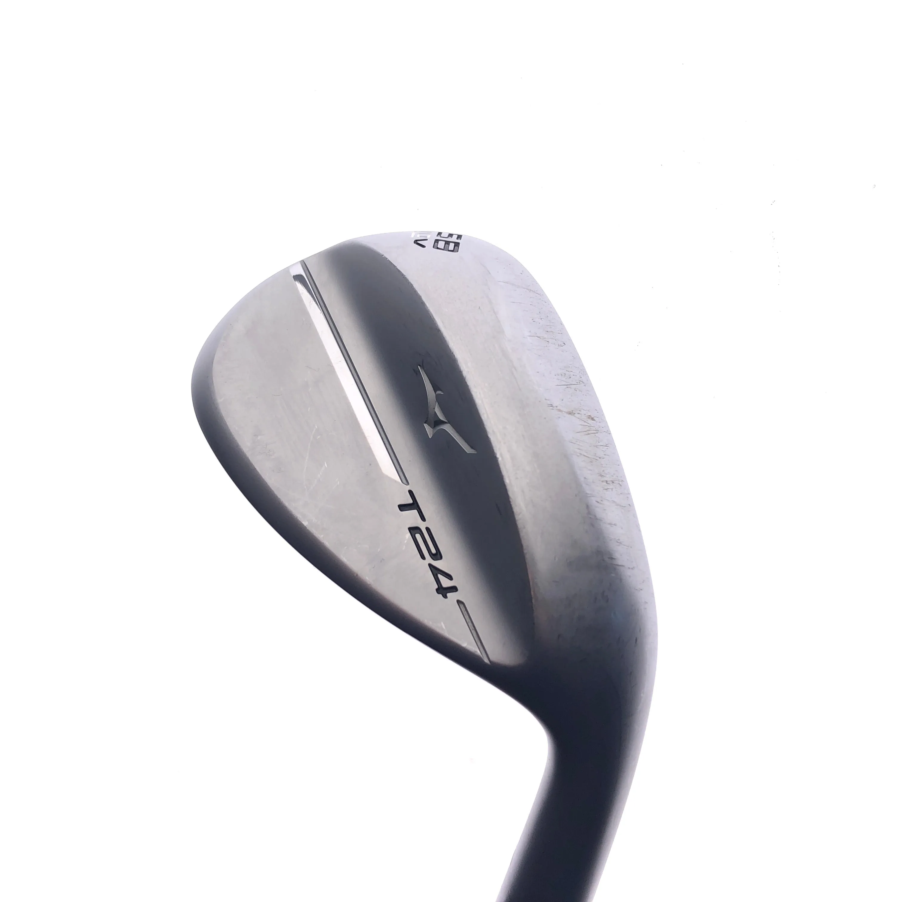 Used Mizuno T24 White Satin Lob Wedge / 58.0 Degrees / Stiff Flex