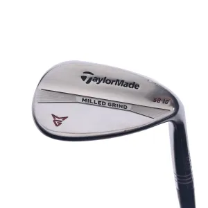 Used TaylorMade Milled Grind Satin Chrome Lob Wedge / 60.0 Degrees / Wedge Flex