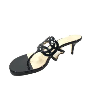 VALENTINO Black Patent Leather Heels Size 36 1/2