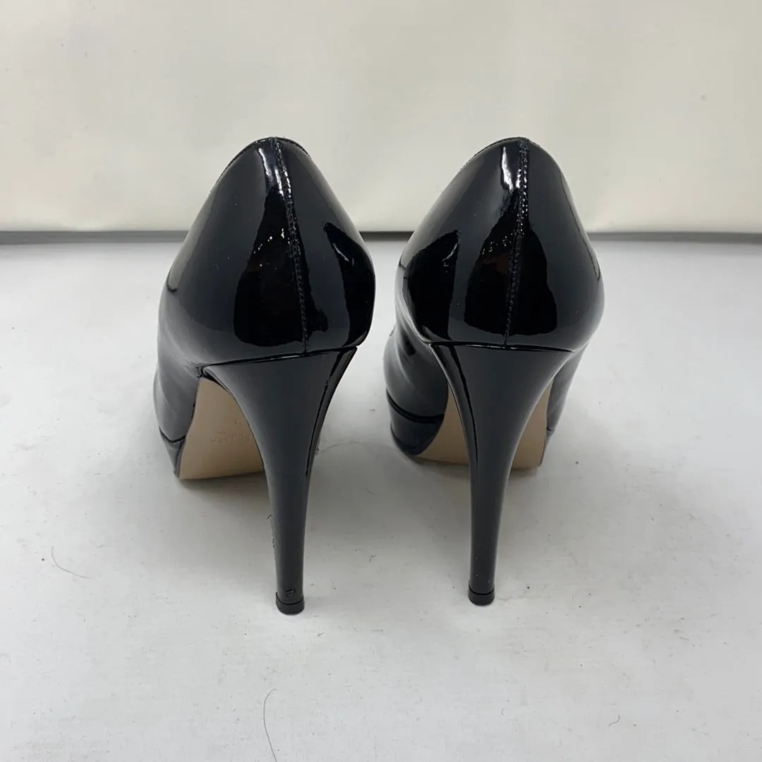 Valentino Black Platform Patent Leather Heel