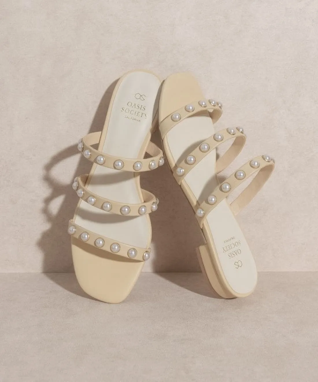 Valerie Pearl Embellished Slides