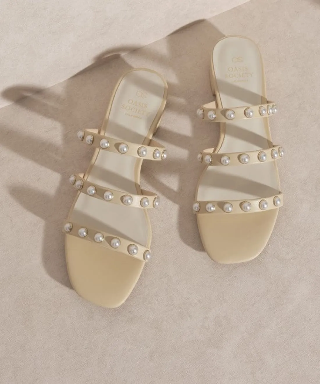Valerie Pearl Embellished Slides