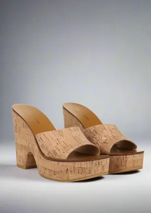 Veronica Beard PAULITA CORK WEDGE SANDAL