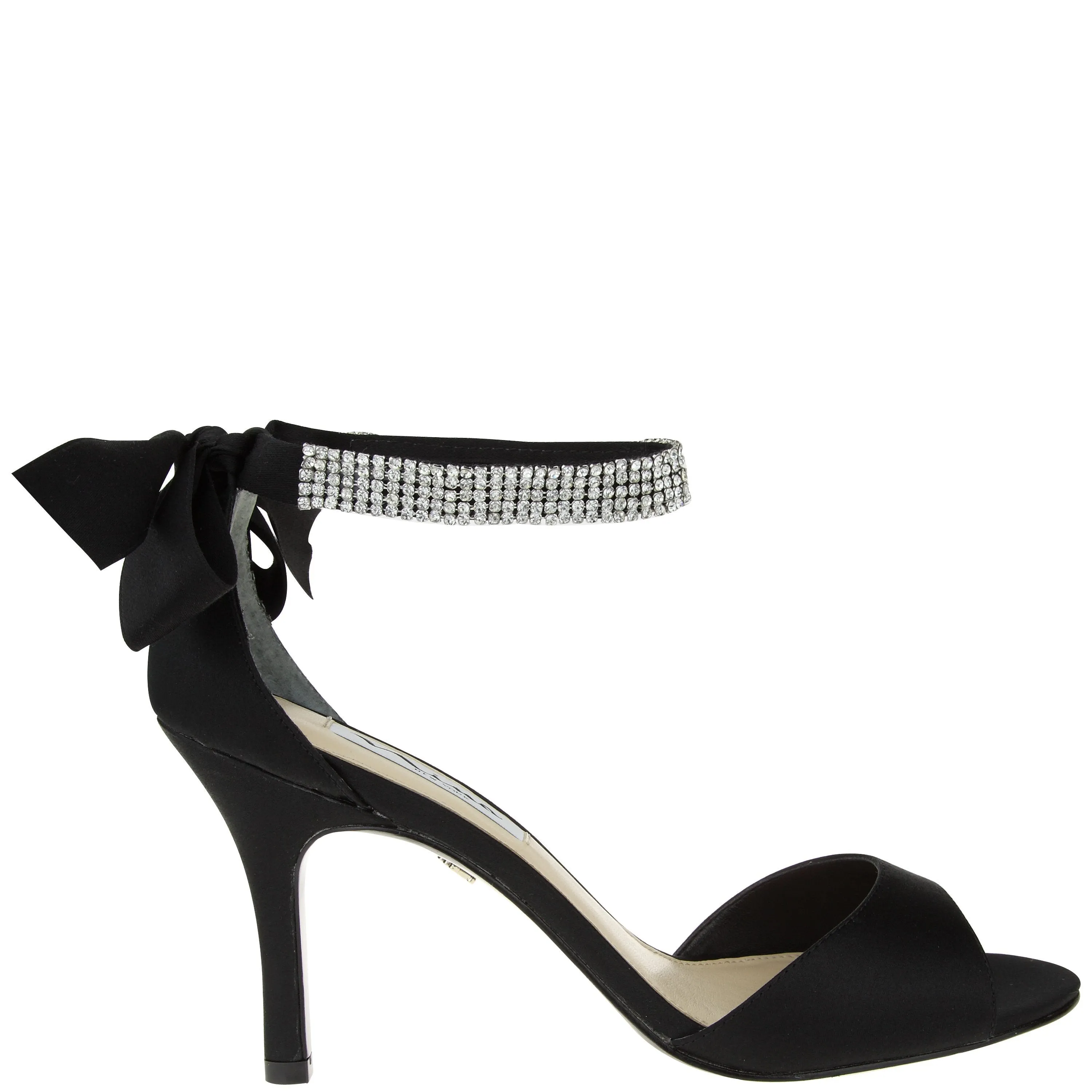 VINNIE-BLACK LUSTER SATIN
