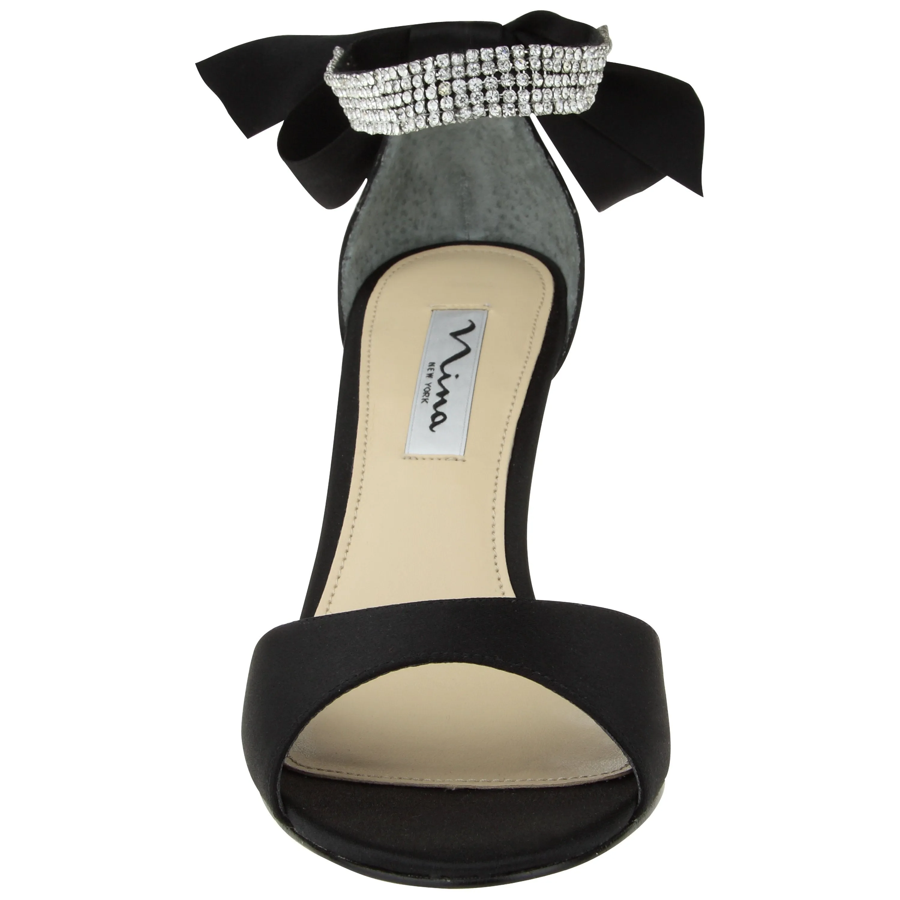 VINNIE-BLACK LUSTER SATIN