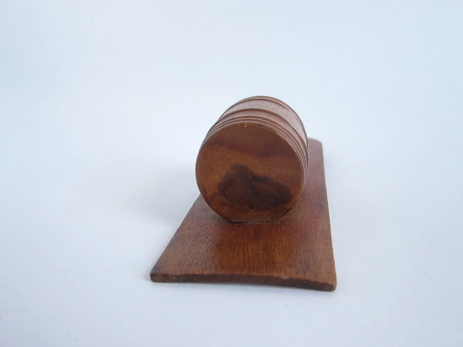 Vintage Advertising Wilbur F Cousens Wooden Match Holder