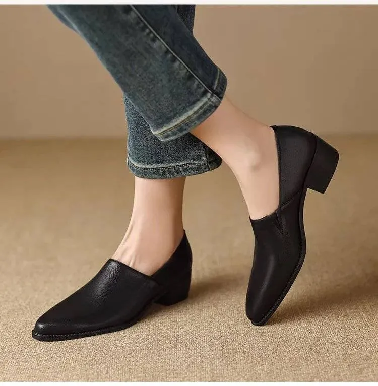 Vintage Handmade Pointy Shoes For Women