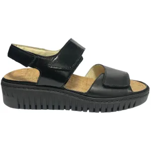 Waldlaufer H-Willow (Poncho) Black Sandals