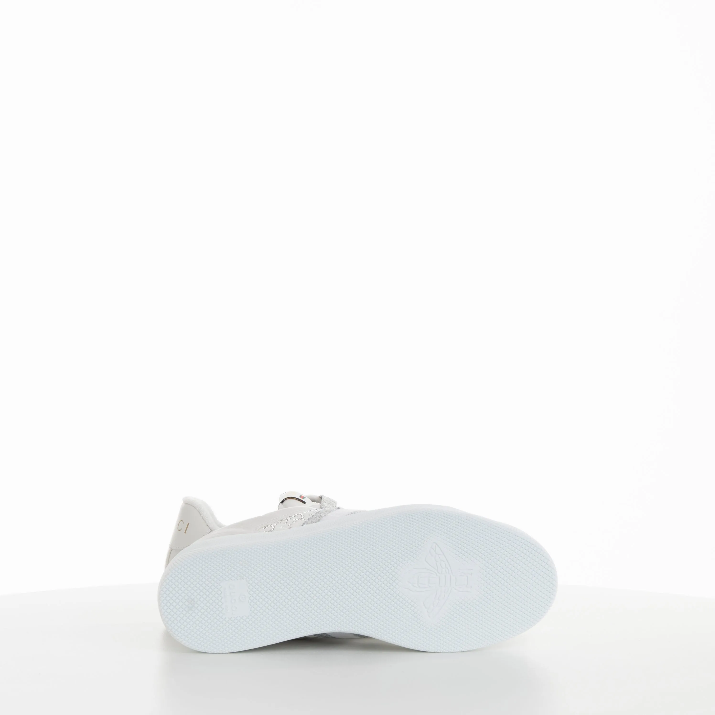 White Grey Women Screener Leather Sneakers