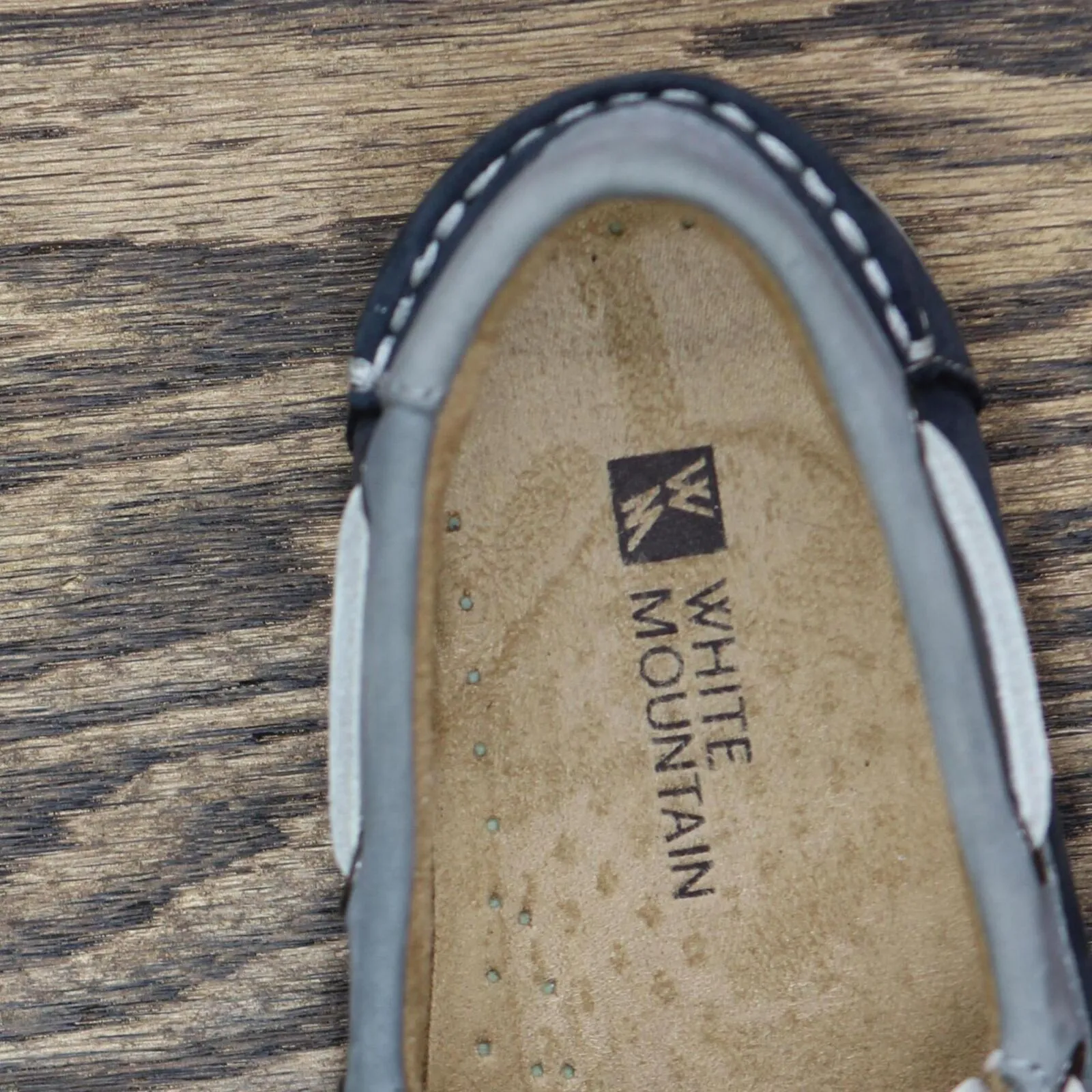 White Mountain Womens Vintage Lace Up Boat Shoes 1673fad7f403b5 Blue 6.5M