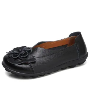 Women Ballet Flats Genuine Leather Loafers Shoes