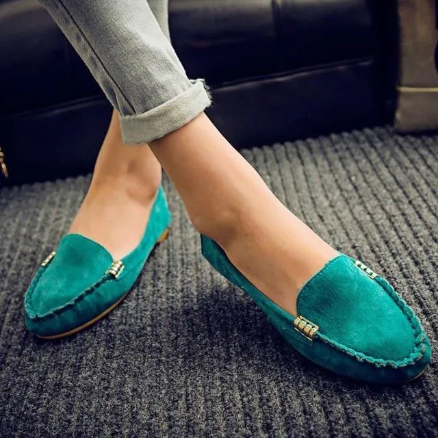 Women Flats shoes  Fashion Round Toe Platform Sweet Flat Casual Comfortable Ladies Shoes
