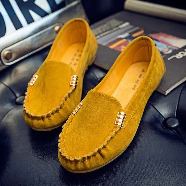 Women Flats shoes  Fashion Round Toe Platform Sweet Flat Casual Comfortable Ladies Shoes