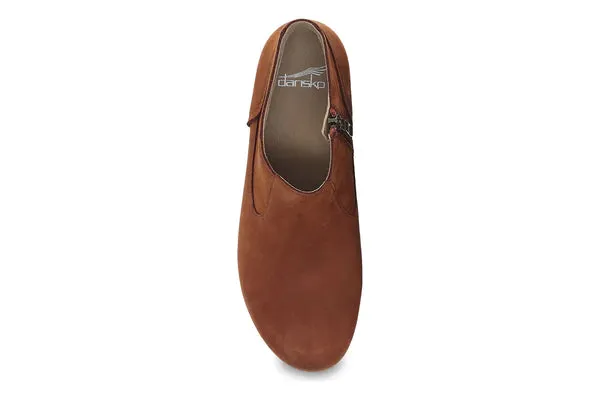 Women's Dansko | Charlene Milled Nubuck Wedge Bootie | Ginger