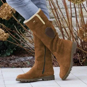 Women's Ivette Suede Boots in a Vintage Style