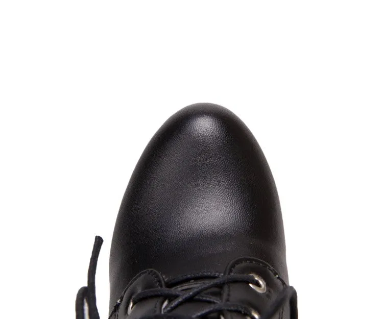 Women's Rivets Platform High Heel Short Boots