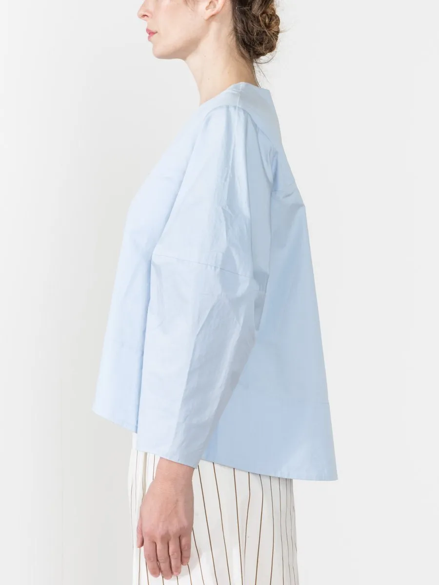 zip front top - blue