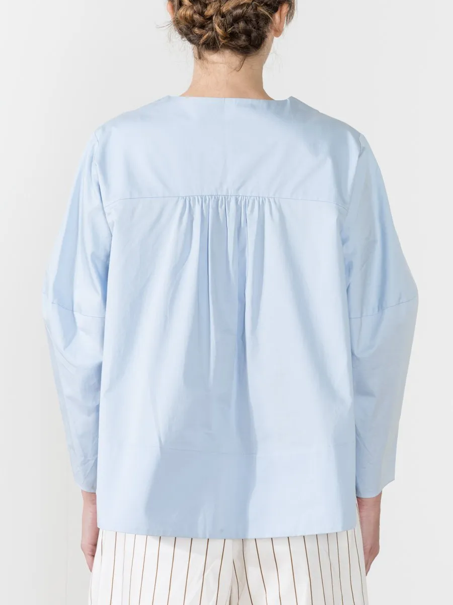 zip front top - blue