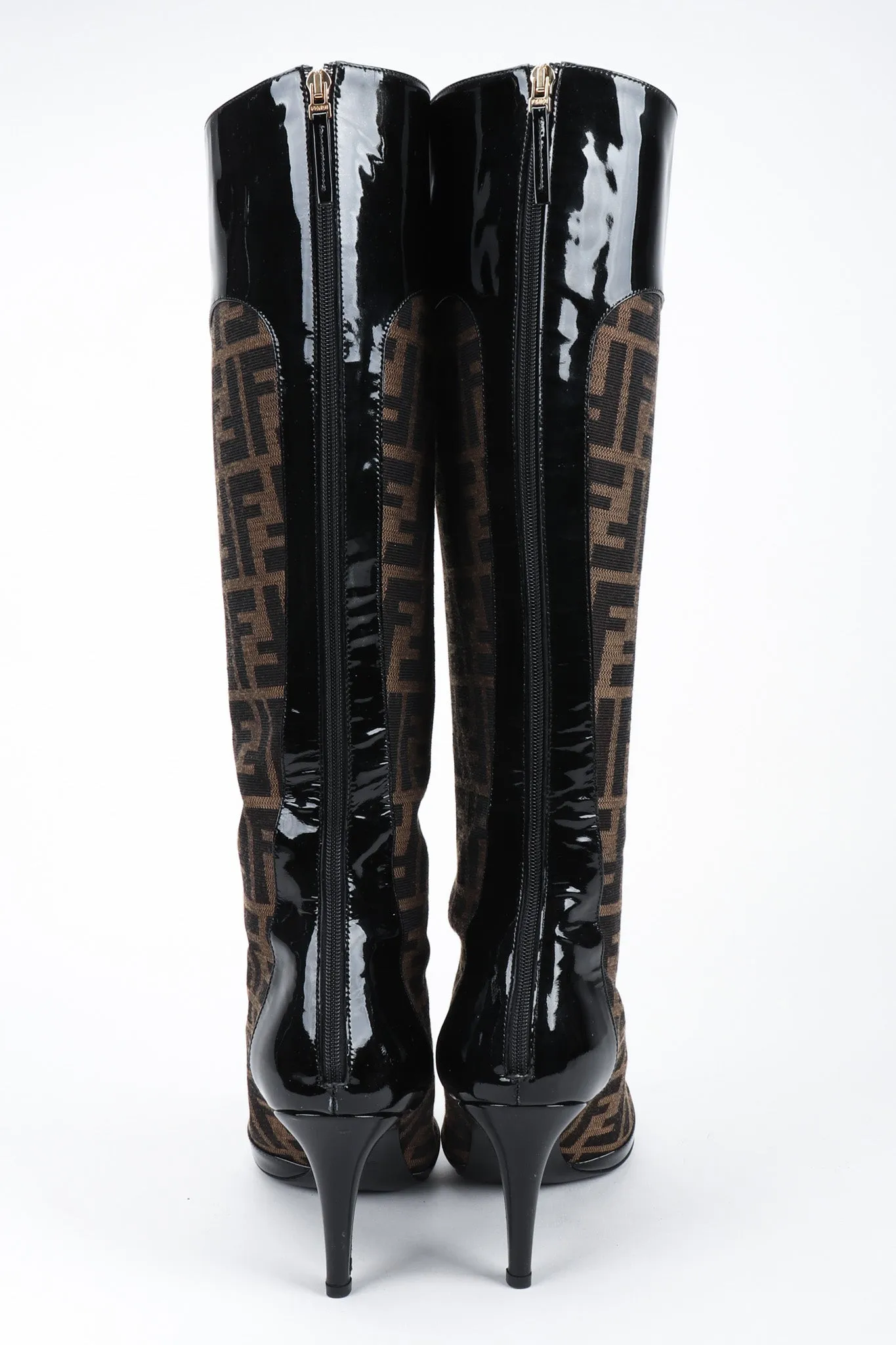 Zucca Patent Boots