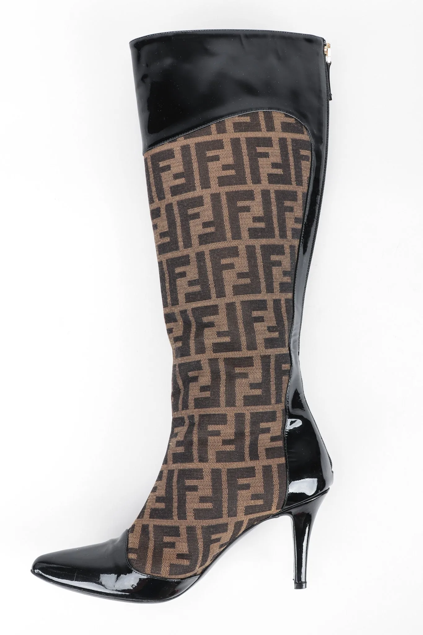 Zucca Patent Boots