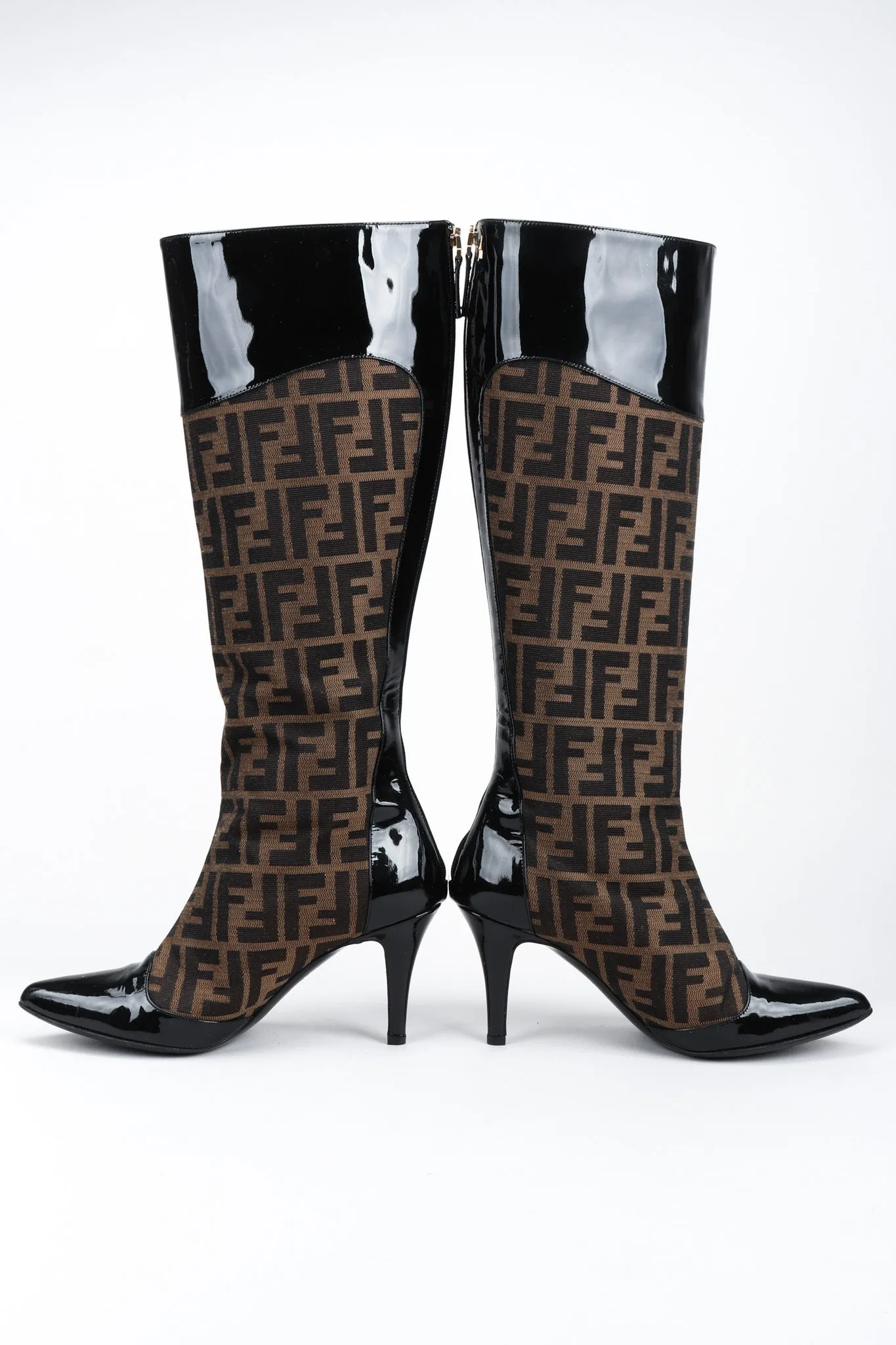 Zucca Patent Boots